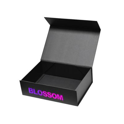 China Reused Magnetic Logo Premium Luxury Cardboard Paper Materials Wig Custom Hair Gift Packaging Box for sale