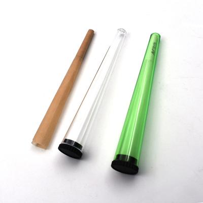 China Child Proof Roll Pre Packaging Tubes Clear Plastic Vials With Squeeze Pop Top Tube for sale