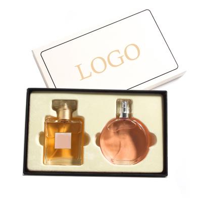 China Luxury Recycled Materials Skin Care Perfume Packaging Box With Customized LOGO Top And Bottom Packing for sale