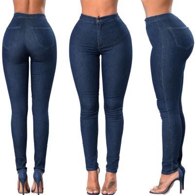 China Fashion factory new design breathable stylish ladies jeans Amy28-627 china women long denim pants for sale