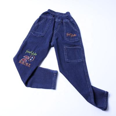 China Comfortable And Stylish Custom Made Kid Jeans Excellent Quality Elastic Waist Jeans For Boys With High Quality for sale