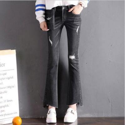 China Breathable fashion style plus size woman jeans women plus size jeans with high quality for sale