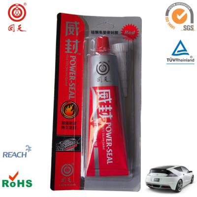 China Rode de pakkingsmaker op hoge temperatuur van het rtvsilicone voor pakking het verzegelen/de rode kleefstof van het rtvsilicone Te koop