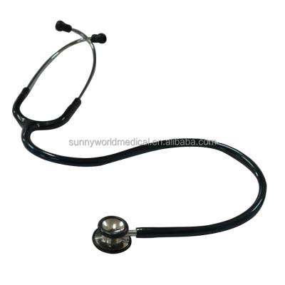 China Metal Cardiology Stethoscope Medical Cheap Diaphragm Stethoscope Metal SW-ST02E Dual Head Stethoscope For Adult for sale