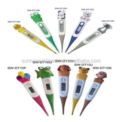 China SW-DT10 Hospital Digital Thermometer With Wholesale Price Thermometer For Baby And Adult Flexible Tip Cartoon Digital Thermometer for sale