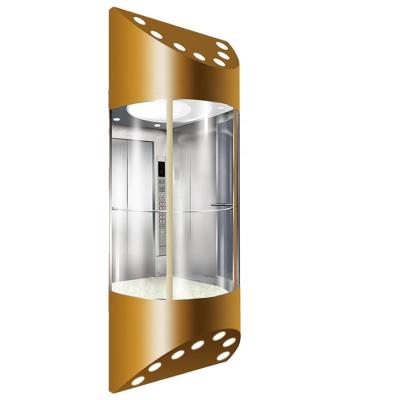 China Minimalist Volkslift 0010 Outdoor Elevator Made in China Round Panoramic Elevator for sale