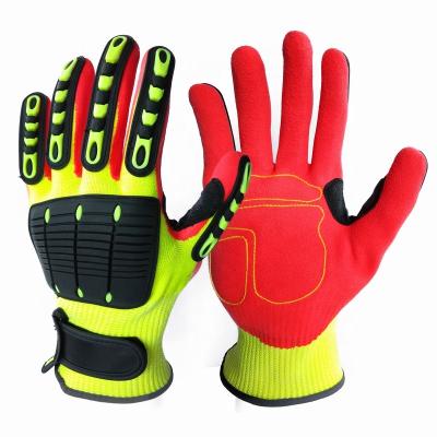 China Anti-smash Yulan M103B TPR Oil Field Anti Cut And Impact Work Glove for sale