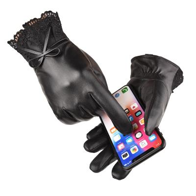 China YULAN WG050 Women Simple Goatskin High Grade Leather Gloves, Genuine Leather Gloves for sale