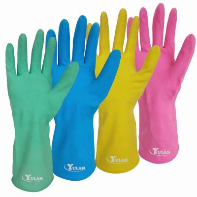 China Household Latex Cleaning Gloves/Rubber Cleaning Glove/Kitchen Rubber Glove for sale