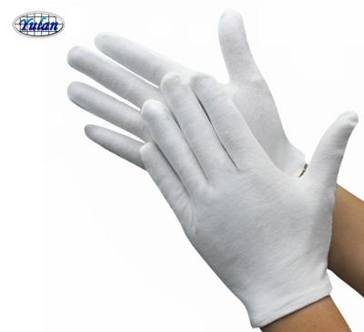 China Daily Life Yulan CT201 High Quality White Cotton Gloves For Ceremony, Military S M L XL for sale