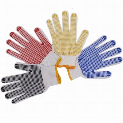 China Daily life 600g PVC dotted cotton gloves imports from China, fast delivery for sale