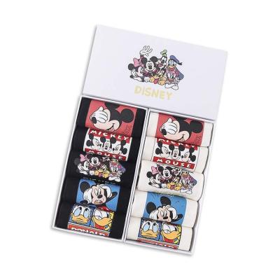 China HY-726 Mickey Socks Box QUICK DRY Packing Cartoon No Show Bangs Women For Girl for sale