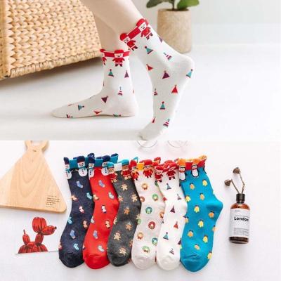 China HY-855 New 2022 Designs Size QUICK DRY Christmas One Bangs Women Ear Fashion Stockings Cute Winter for sale