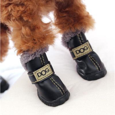 China Promotion Viable Price Factory Outdoor Raincoats Add Velvet Dogs Winter Boots for sale