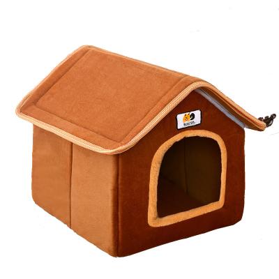 China Cat Kennel Quality Indoor Modern Cat Nest Foldable And Detachable Top Comfortable Pet Room Kennel Breathable Sale for sale