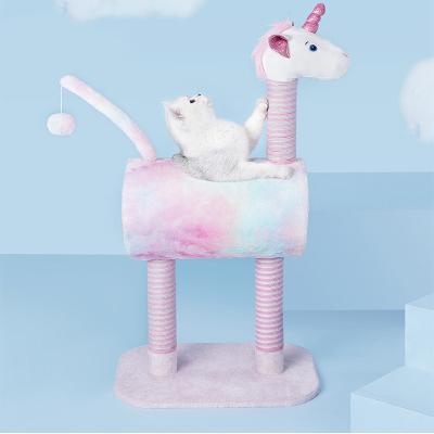 China New Designs Cat Scratch Tree House Multifunctional Cute Luxury Online Sale Breathable for sale