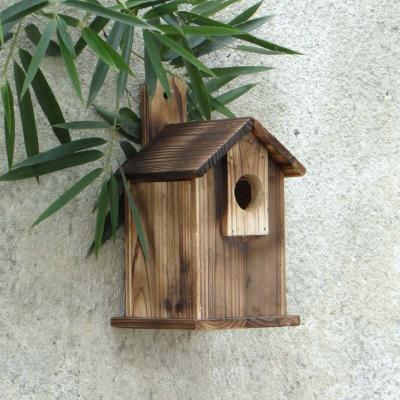 China Customized Viable Form Cheap Nest Wooden Bird Cage Bird Decor Accessories Bulk Woodland Pet Supplies For Sale for sale