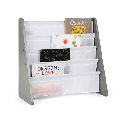 China (Other) 4 Tier Adjustable Gray Kids Book Rack Storage Shelf with Factory Price for sale