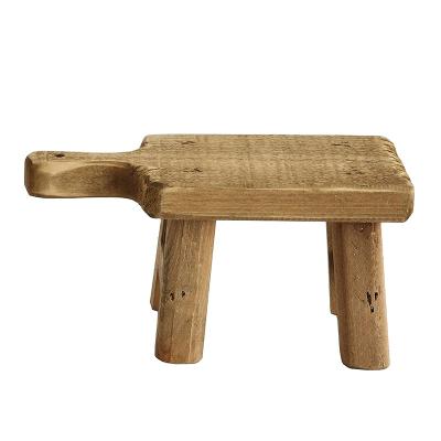 China New Design Adjustable Rectangle Stool Wood Pedestal(Other) With Handle for sale