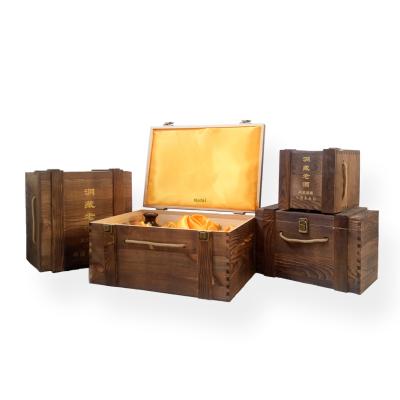 China China more size vintage wine storage wooden crate box for choice for sale