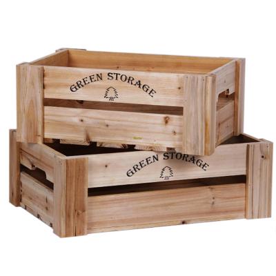 China 2017 Eco - Friendly Europe China Antique Wooden Wine / Beer / Fruit Crate Box for sale