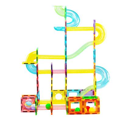 China Kids Educational Toys Gift Magnetic Toy Christmas Tiles With Marble Run Toys for sale