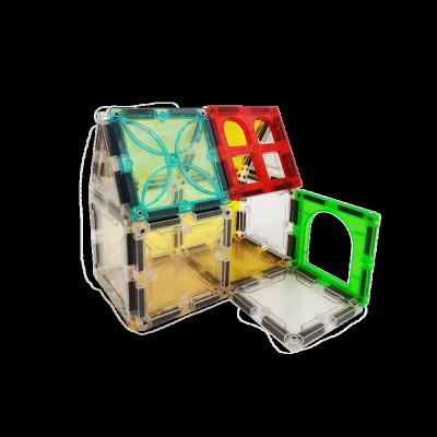 China Transparent Construction Toy Artmag Tiles ICE 36 Pieces Set Building Blocks Magnet Magnetic Play Tiles for sale