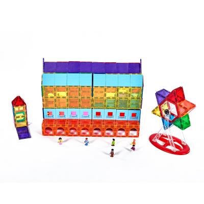 China 2020 New Design Plastic Toy 118pcs Magnetic Tiles Building Blocks Tiles Building Toy For Kid Educational for sale