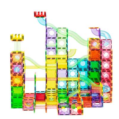 China Toy Custom High Educational Grade Magnetic Running Marble Set For Kids Building Blocks Toys for sale