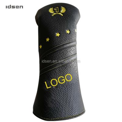 China Custom Wood Golf Club Headcover Accessory 1 3 5 , PU Leather Golf Wood Head Cover For Men for sale