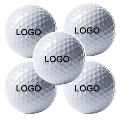 China Rubber + Urethane High Quality Custom Branded 3 Piece PU Urethane Sport Golf Ball 3 Layer Tournament Golf Ball for sale