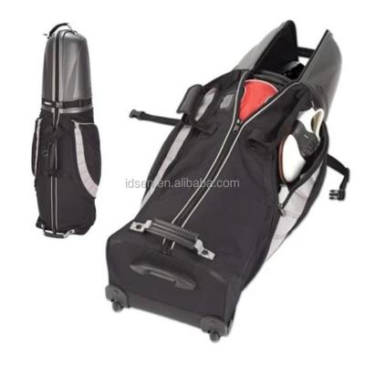 China Wholesale Customer High Quality Fashionable LOGO Polyester Golf Bag With Wheels Travel Cover Air Golf Bag for sale