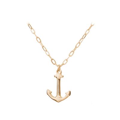 China CLASSIC Round Pendant Necklace Women INS Boat Anchor Jewelpy Necklace for sale