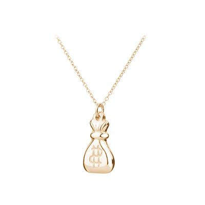 China CLASSIC Necklace 14K Women's 316l Stainless Steel Ucky Bag Necklace for sale