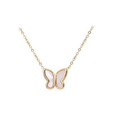 China Women CLASSIC Butterfly Necklace 316l Stainless Steel Pendent Necklace for sale