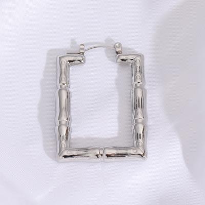 China FASHIONABLE U Shaped Steel Earring Women's Titanium Steel Color Earrings Jewelry for sale