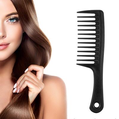 China Private Label Home Custom Black Hair Wide Tooth Comb for sale