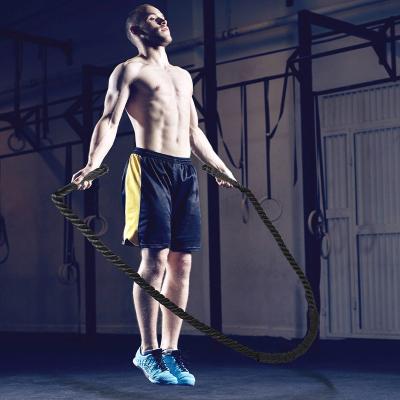 China Bodybuilding Strength Training Body Muscle Jump Rope Building Exercise Weighted Fitness Jumping Heavy Jump Rope for sale