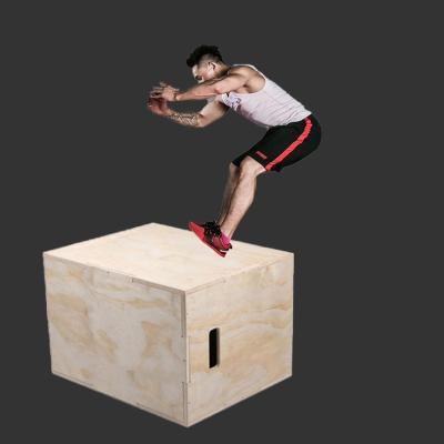 China Jump Training 2021 New Arivels Gym Fitness Equipment 3 In 1 Plyo Wooden Box for sale