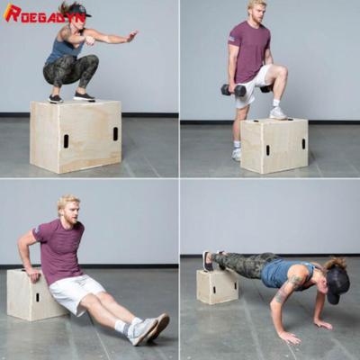 China Soft Hot Sale Wooden Plyo Box Fitness Wooden Jump Box For Jump Training for sale