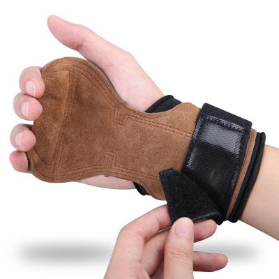 China Wholesale OEM Cowhide Gym Weightlifting Wrist Palm Brace Guards etc. wraps wrist support for sale