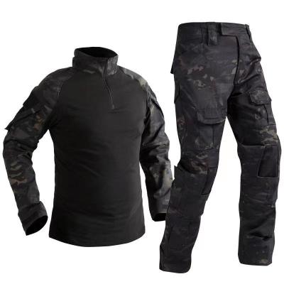 China Cheap Anti-static Tactical Clothing Cp Camouflage Frog Suit Military Black Uniform for sale