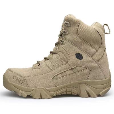 China Large Size Waterproof High - Superior Outdoor Military Combat Boots Selling Anti-skid Tactical Boots Wear-resistant Camping Shoes For Men for sale