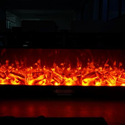 China Modern 2000mm LED RGB Electric Heater/Decorative Fireplace With Burning Sound Insert /Recessed Electric Fireplace Heater for sale