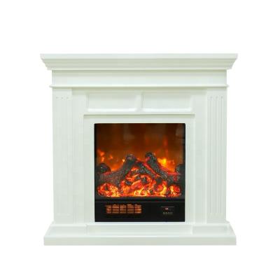 China New style 3D metal fireplace modern luxury modern wall fireplace decorated with white marble fireplace for sale