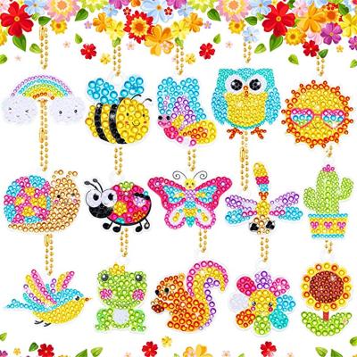 China CLASSIC Hot Sale Garden Amazon Series DIY 5D Animal Children's Key Chain Diamond Painting for sale