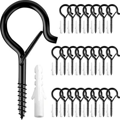 China Amazon Country Hot Sale Black Q-hanger 2-Word Hook and Straight Hook Anti-hook Safety Hanging Factory Lamp Hook Rejection Screw for sale