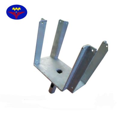 China Construction Metal Falsework Industrial Concrete Formwork Props Jack Welding Fork Head Beam Saddle for sale