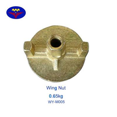 China Industrial Concrete Formwork Rebar Tie Rod Tension Anchor Wing Nut Casted for sale