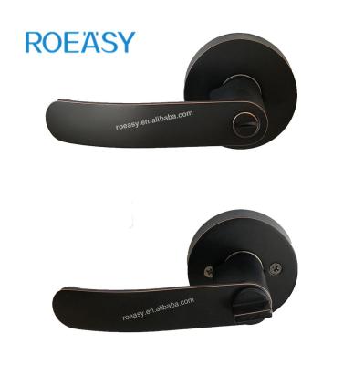 China Roeasy 6251 BN-BK Modern Hot Selling Heavy Duty Zinc Alloy Door Knob Lever Type Tubular Door Lock for sale